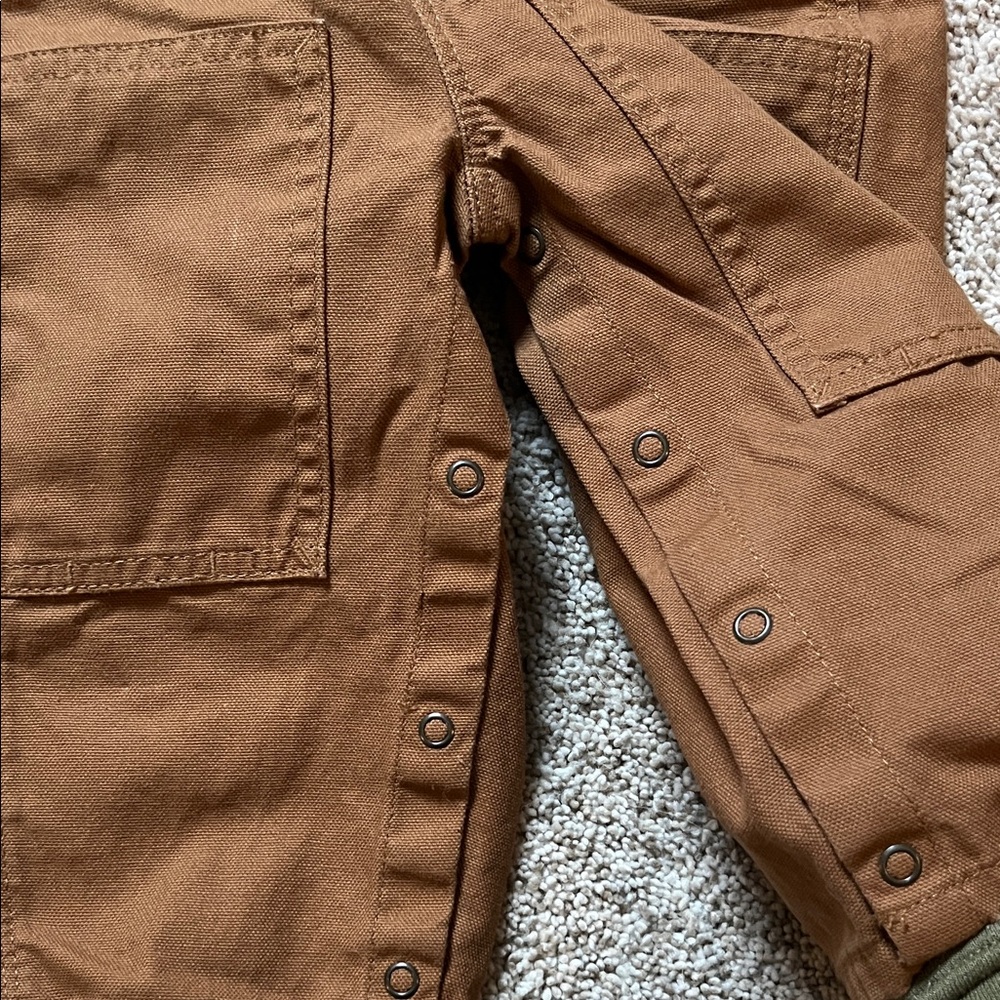 Carhartt Kids Overalls in Classic Brown - Picture 5 of 5